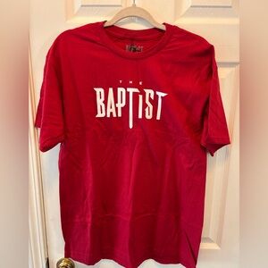 The Baptist Men’s Red Graphic T-Shirt Size Large BNWT
